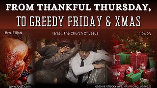 FROM THANKFUL THURSDAY, TO GREEDY FRIDAY & XMAS