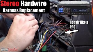 How to HARDWIRE a Car Stereo / Head Unit without a Wiring Harness PLUG (Wire Repair) | AnthonyJ350