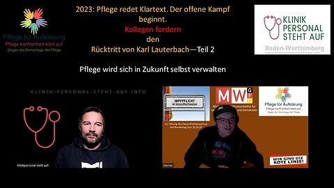 Karl Lauterbach muss weg. Pflegekräfte fordern den Rücktritt von KL-- Teil 2