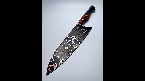 Damascus with Copper Shim Chef’s Knife