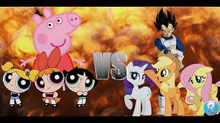 MUGEN - Request - PPG + Peppa VS MLP + Vegeta - See Description