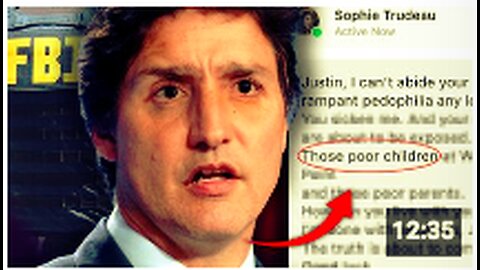 Justin Trudeau's Wife Left Him Because His Pedophilia Is About To Be Exposed