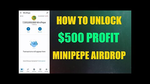 How To Unlock MiniPEPE Coins || $500 Profit || MiniPEPE Airdrop Real OR Scam || Crypto Airdrop