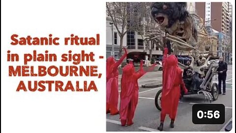 Satanic ritual in plain sight - MELBOURNE, AUSTRALIA.