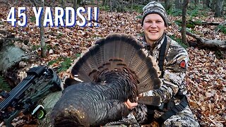 Archery TURKEY Hunt - Smoked at 45 YARDS!