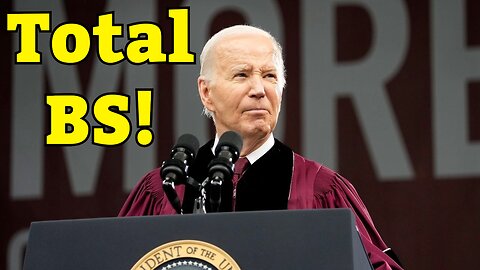 Joe Biden's Awful Commencement Speech