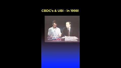 CBDC’S & Universal Basic Income In 98’ Explained By Young Alex Jones
