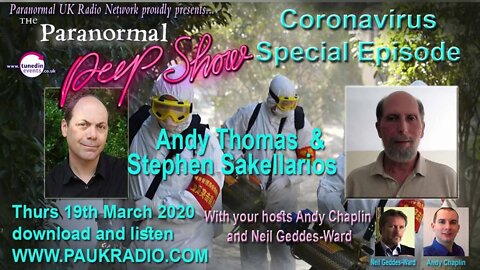 Paranormal Peep Show Corona Virus Special March 18th 2020