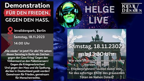 🔴💥LIVE aus Berlin - Demo gegen das blutige Grauen in Nahost