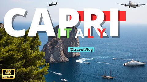 🌊🇮🇹 Discover Capri Island Itlay: Stunning 4K Drone Aerial Views from Above Capri Island🌄🌅
