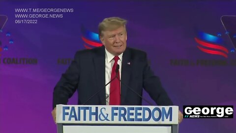 Donald J Trump: "I did not call Mike Pence a wimp". Faith & Freedom Conference, 06/17/2022