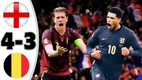 Unbelievable Match - England vs Belgium 4-3 - Extended Highlights & Goals - 2024 HD