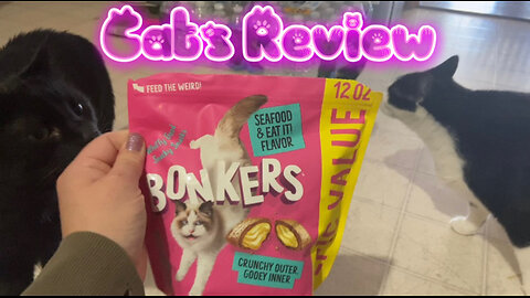 Cats Review Bonkers Cat Pillows Seafood & Eat It! Flavored Crunchy Cat Treats
