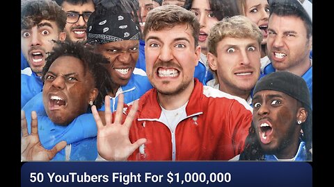 50 youtubers fight for $,1000,000.