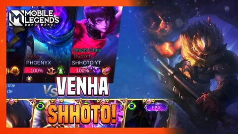 ENFRENTEI O SHHOTO COM O MAIN DELE | Mobile legends