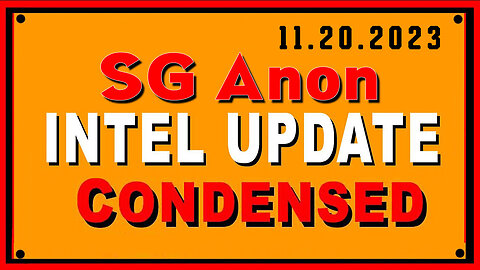 SG Anon Great Intel Condensed 11.20.2023