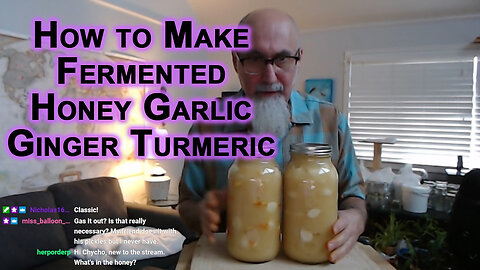 Making Fermented Honey Garlic Ginger Turmeric and Chit-Chatting [ASMR, How to Make Recipe, Food]
