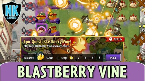 PvZ 2 - Epic Quest: Blastberry Vine - Level 1 Plants