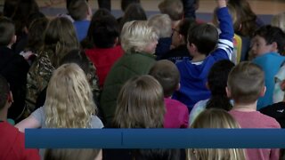 WEATHER SCHOOL VISIT: Bixby school visits March 30