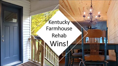 The Farmhouse Table is Set! Big Wins at the Kentucky Farmhouse Rehab!