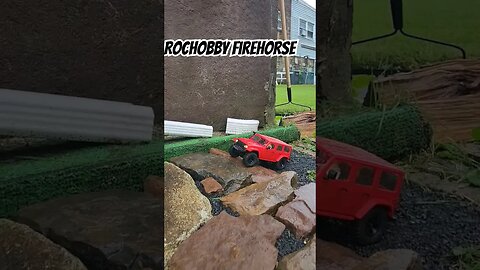 RocHobby FireHorse out for a test run on the updated mini crawl course