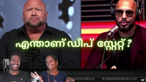 Andrew Tate, Alex Jones and Deep State Reaction Malayalam Part 1