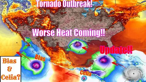 Tropical Update, Worse Heat Coming! Tornado Outbreak! - The WeatherMan Plus Weather Channel