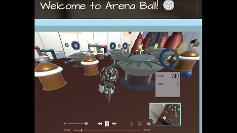 Arena Ball🏐! Play in browser! Go for Yellow Ball