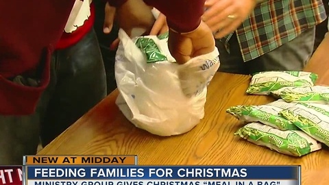 Ministry group feeding families for Christmas