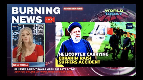 Helicopter in Iranian president's convoy crashes! Iran president! Iran president helicopter! #shorts