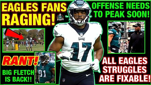 EAGLES FANS ARE RAGING! NAKOBE DEAN GETS THE START! OFFENSE NEEDS TO HIT ITS PEAK SOON! COX BACK!