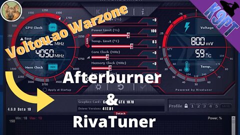 Afterburner&RivaTuner de volta ao Warzone!