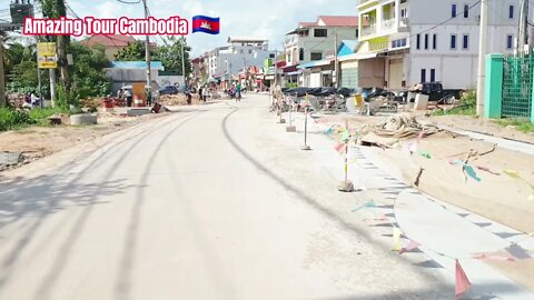 Tour Siem Reap2021, From National Road N6 To Kralanh Market (B.300 road) /#Amazing Tour Cambodia.