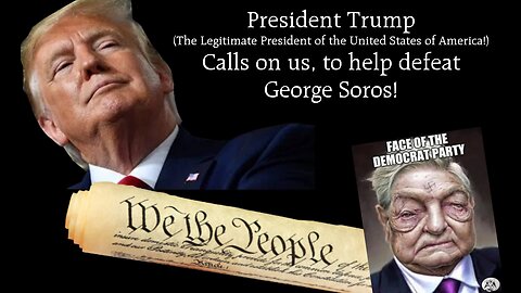 ⚡President Trump ~ About Soros⚡