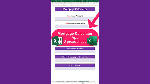 🏡Mortgage Calculator App for Android and iPhone | Excel Templates