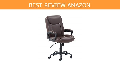 AmazonBasics Puresoft PU Padded Mid Back Computer Review