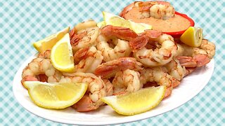 HOW TO MAKE PERFECTLY BOILED SHRIMP!!