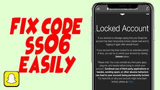 How To Fix Snapchat Support Code SS06
