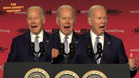Biden Creepy Clown Show: "Shovels in the ground, cranes in the air... all those jobs being created... not a joke."
