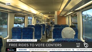 Free rides to vote centers in North County
