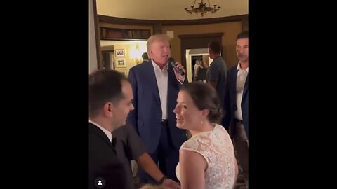 TRUMP❤️CONGRATULATES NEWLY WED COUPLE🎁WITH SURPRISE VISIT🎊👰‍♀️🔔