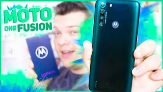 Motorola One Fusion, o MELHOR INTERMEDIÁRIO da MOTOROLA? Unboxing e Impressões