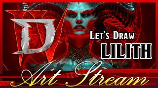 DIABLO IV Let's draw Lilith and then GIVE it AWAY!!!!