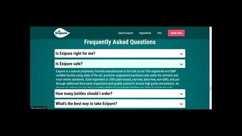 Frequently Asked Questions about Exipure