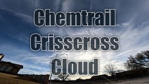 Chemtrail Crisscross Cloud Omaha Nebraska 3/4/23