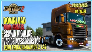 SCANIA HIGHLINE BRASILEIRA TOP EURO TRUCK SIMULATOR 2 1.42