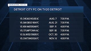 Detroit City FC games return to TV20 Detroit for the fall