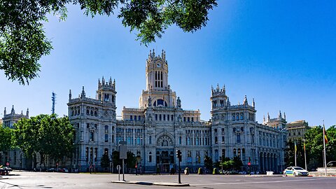 Мадрид, Дворецът на пощите и фонтанът Сибела - галерия в 4К