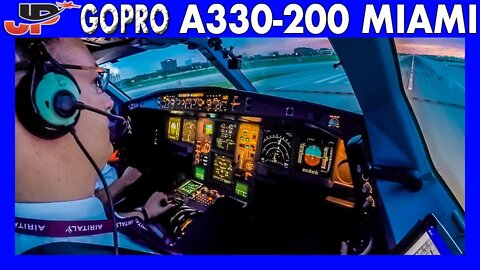 Airbus A330 Takeoff from Miami | Flight Deck GoPro View