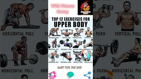 🔥Top 12 exercises for upper body🔥#shorts🔥#wildfitnessgroup🔥30 July 2022🔥